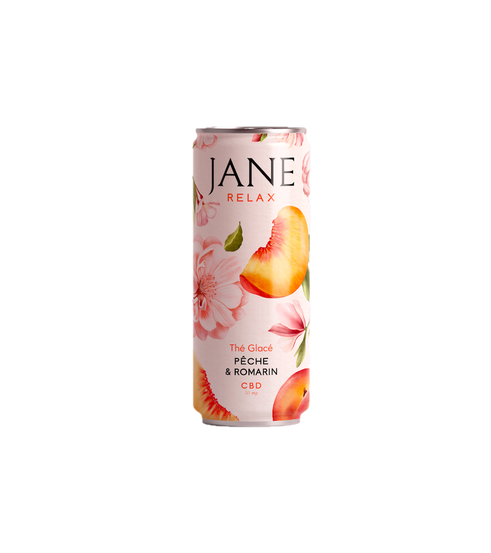 Jane Thé noir CBD Pêche